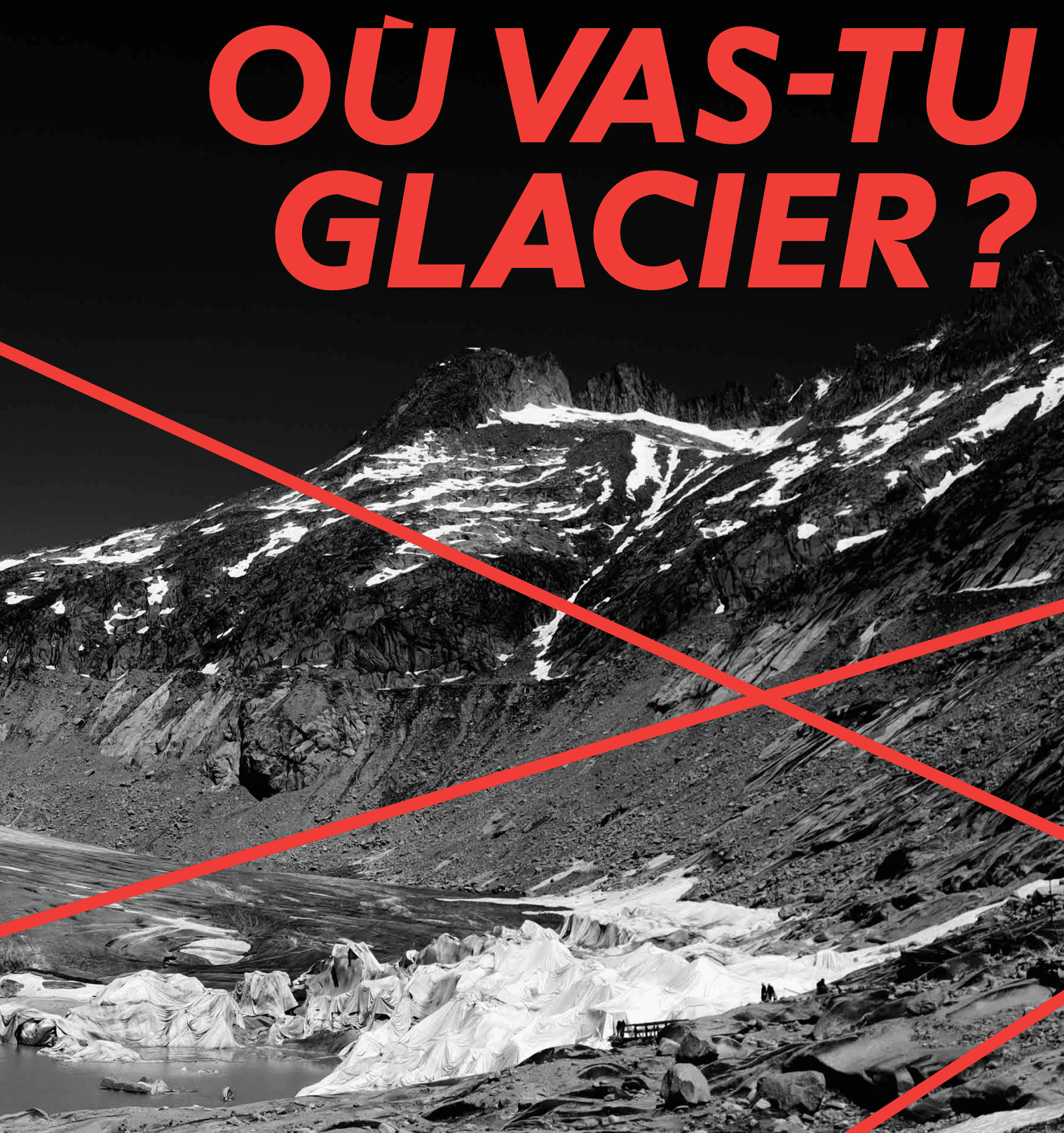 Rhonegletscher, Fotografie aus dem Journal Où vas-tu glacier ?
